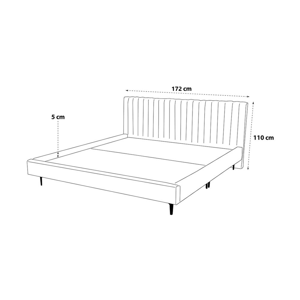 ฐานรองหัวเตียง 5 ฟุต HOME LIVING STYLE GRACE สี LIGHT GREY