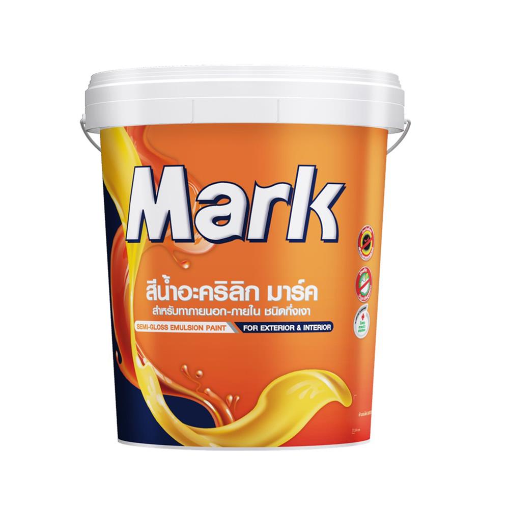 สีน้ำทาภายนอก ชนิดกึ่งเงา CAPTAIN MARK M910 สีขาว 17.5 ลิตร