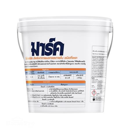 สีน้ำทาภายนอก ชนิดกึ่งเงา CAPTAIN MARK M910 สีขาว 17.5 ลิตร_1