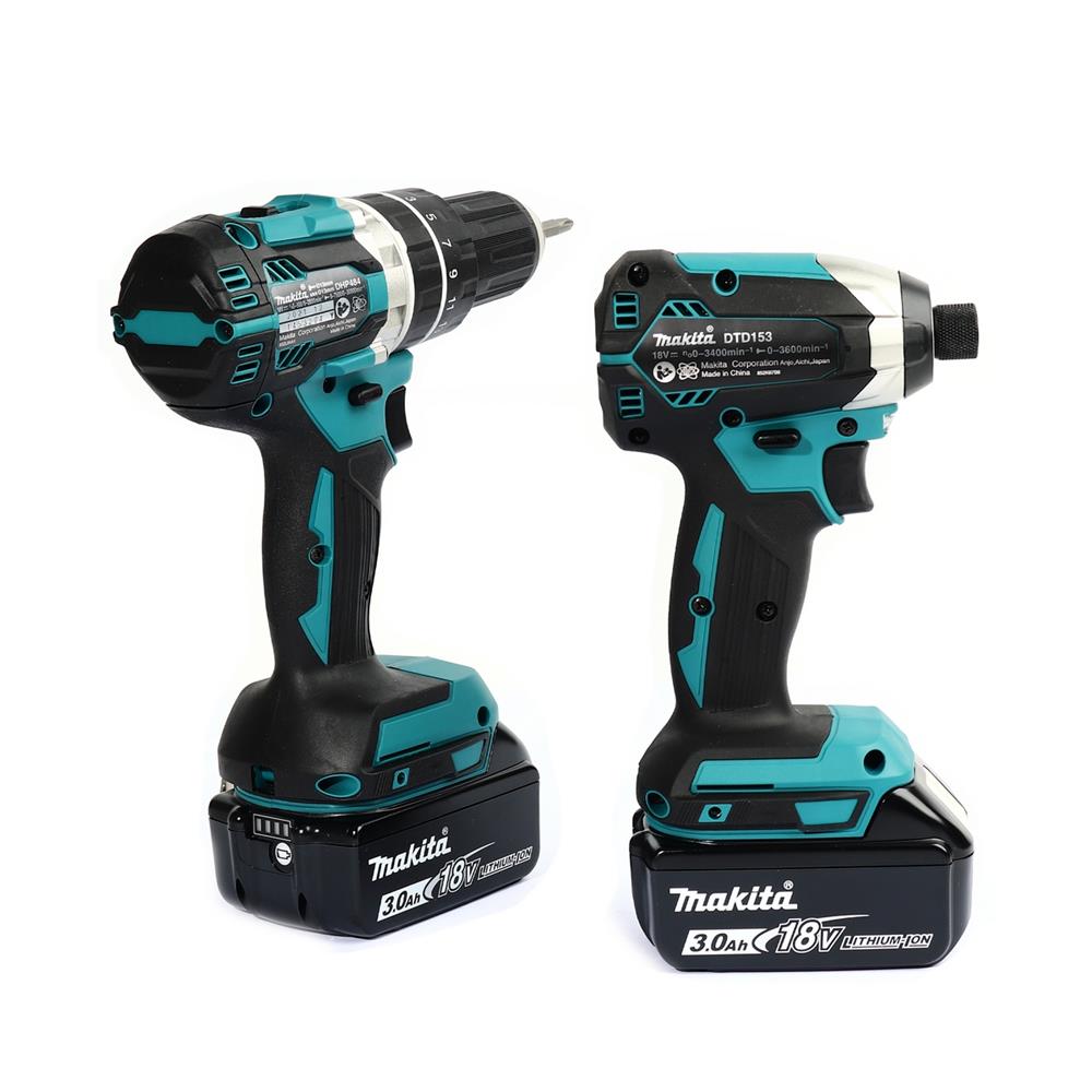 ชุดสว่านไร้สาย (พร้อมแบตเตอรี่) MAKITA DHP484Z+DTD153Z