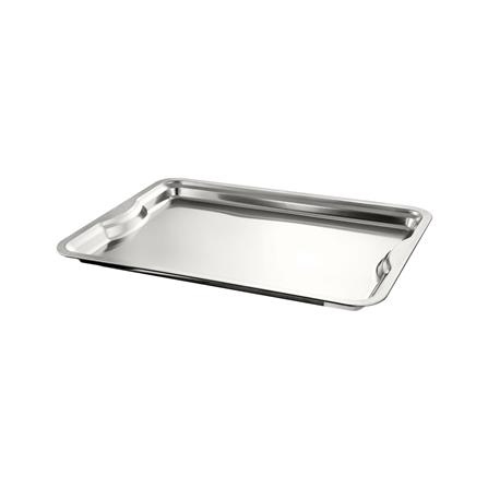 ถาดเหลี่ยมสเตนเลส พร้อมตะแกรง V-ONE 43x32x2 ซม._2