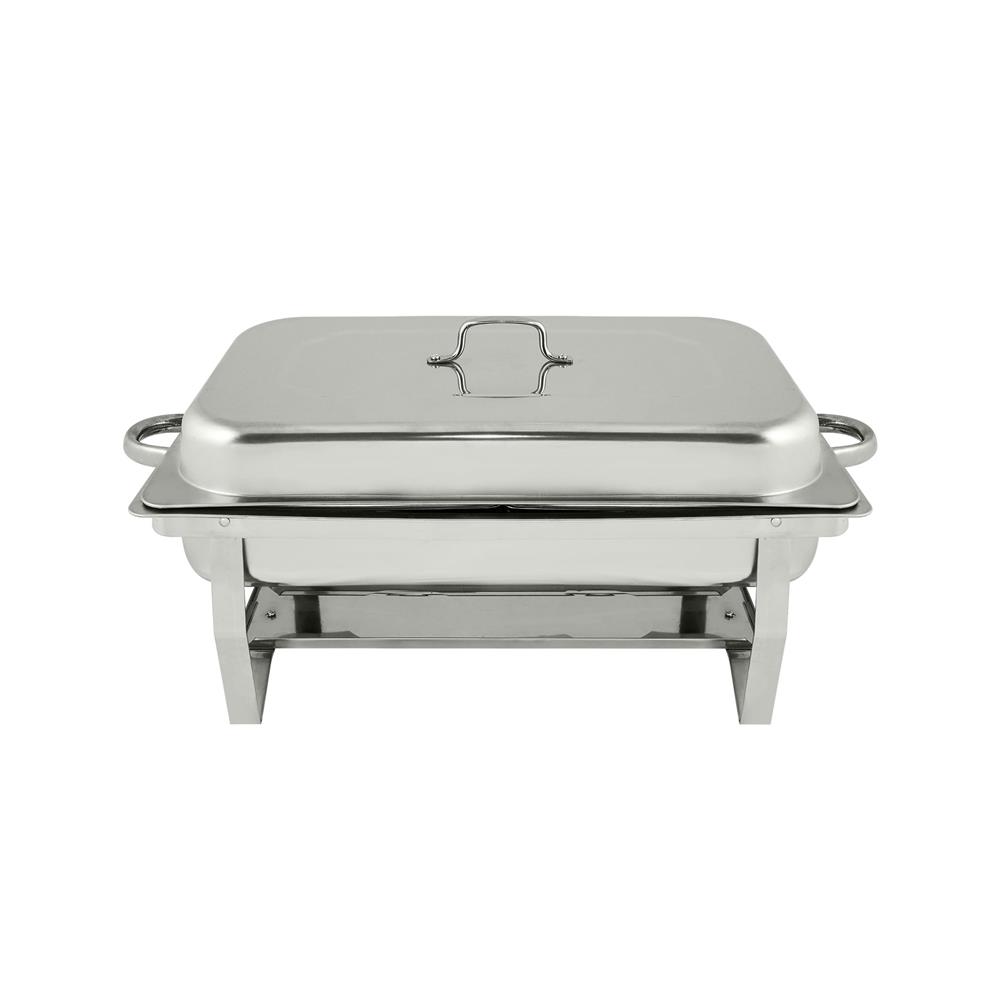 อ่างอุ่นอาหารเหลี่ยม 2 ช่องพร้อมฝา 12 ลิตร COLOR KIT