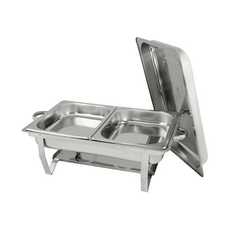 อ่างอุ่นอาหารเหลี่ยม 2 ช่องพร้อมฝา 12 ลิตร COLOR KIT_3