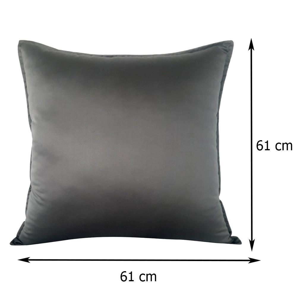 หมอนอิง HOME LIVING STYLE SATINY 24X24 นิ้ว สีเทา