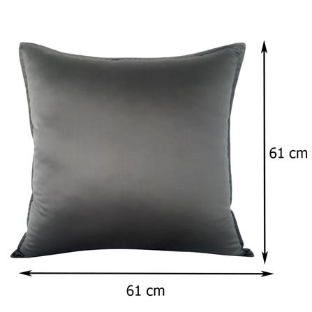 หมอนอิง HOME LIVING STYLE SATINY 24X24 นิ้ว สีเทา_4