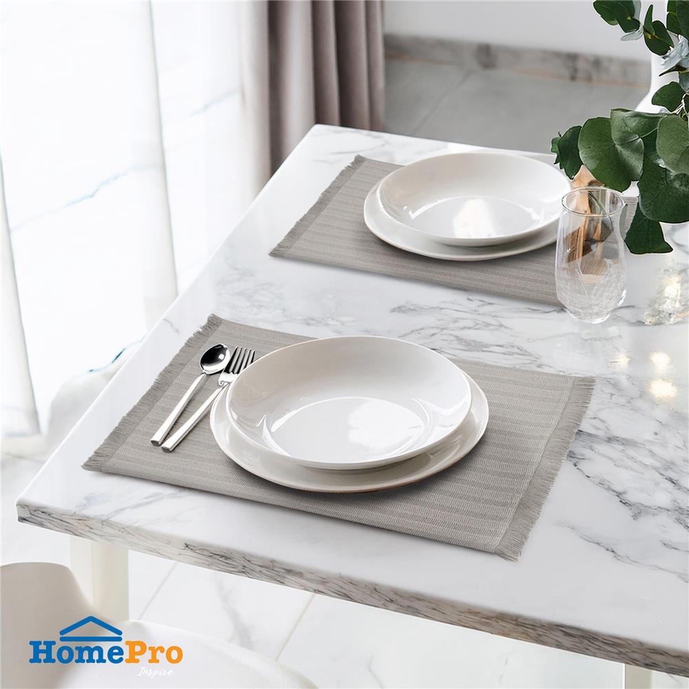 แผ่นรองจาน KECH CHARM สีเทา