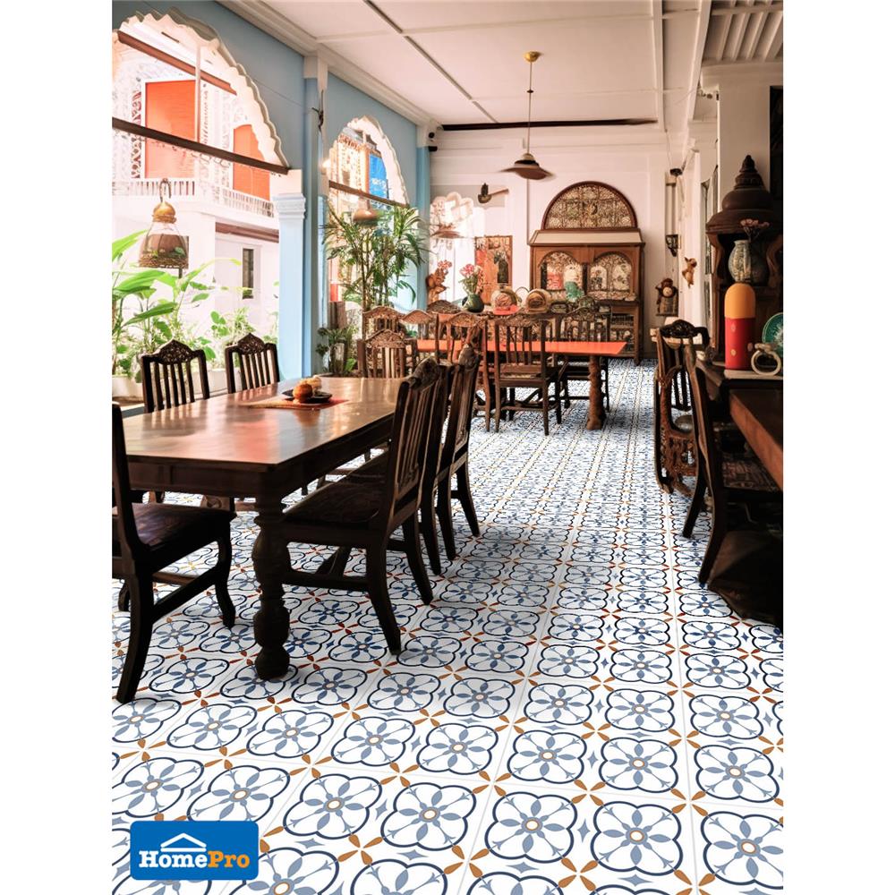 กระเบื้องพื้น 40x40 ซม. TARA ชงโค ฟ้า 0.96 ตร.ม.