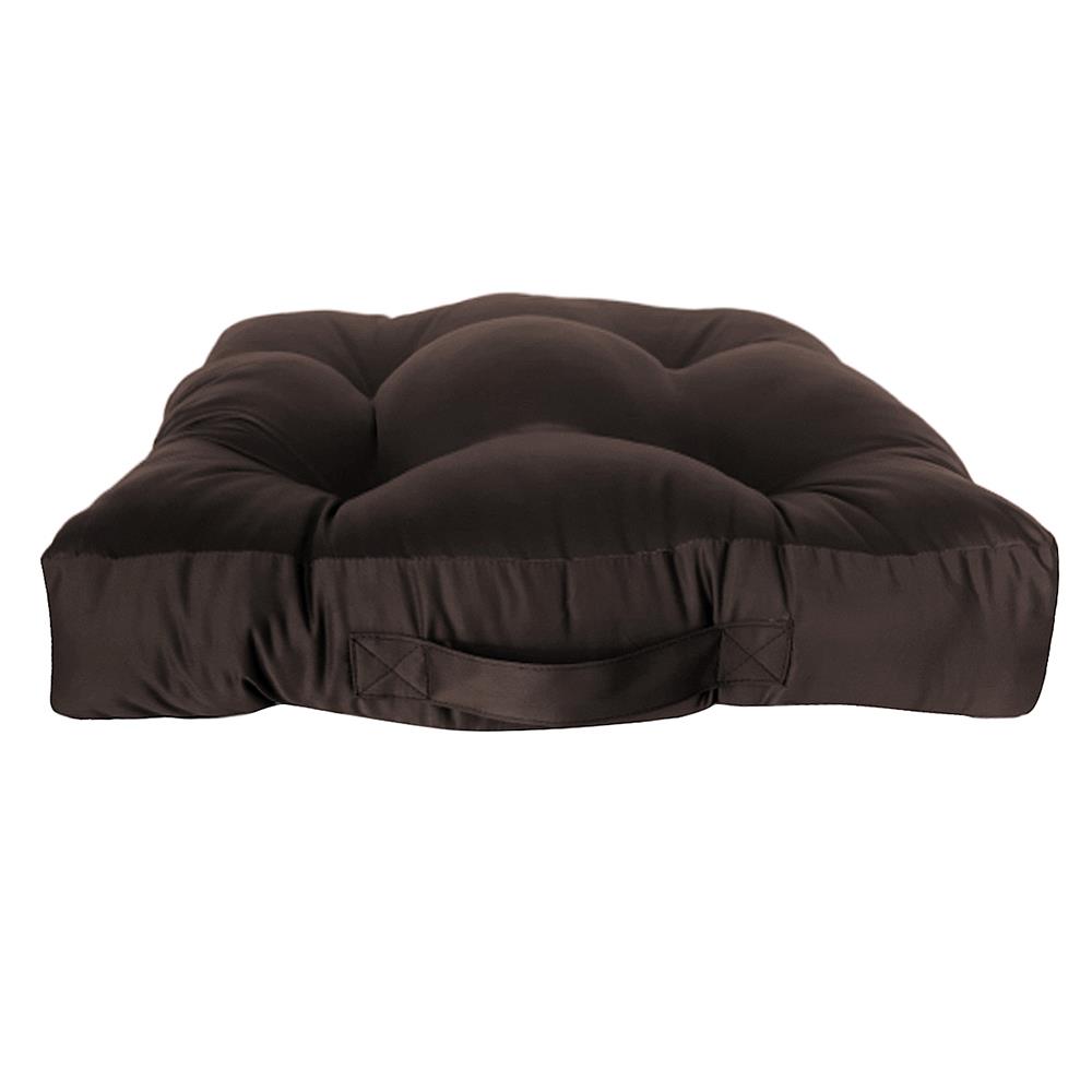 เบาะรองนั่ง HOME LIVING STYLE SATINY 22X22 นิ้ว สีน้ำตาลเข้ม