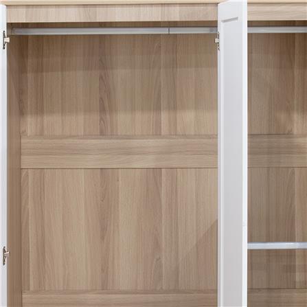 ตู้เสื้อผ้า 3 บานเปิด FURDINI GREATE 120 ซม. สีไวท์โอ๊ค/ขาว_3