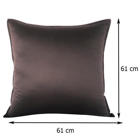 หมอนอิง HOME LIVING STYLE SATINY 24X24 นิ้ว สีน้ำตาลเข้ม_4