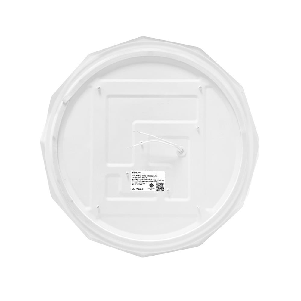 ไฟเพดาน LED RACER POP BRIGHT PBT02 14 นิ้ว 24 วัตต์ DAYLIGHT/COOL WHITE/WARM WHITE สีขาว