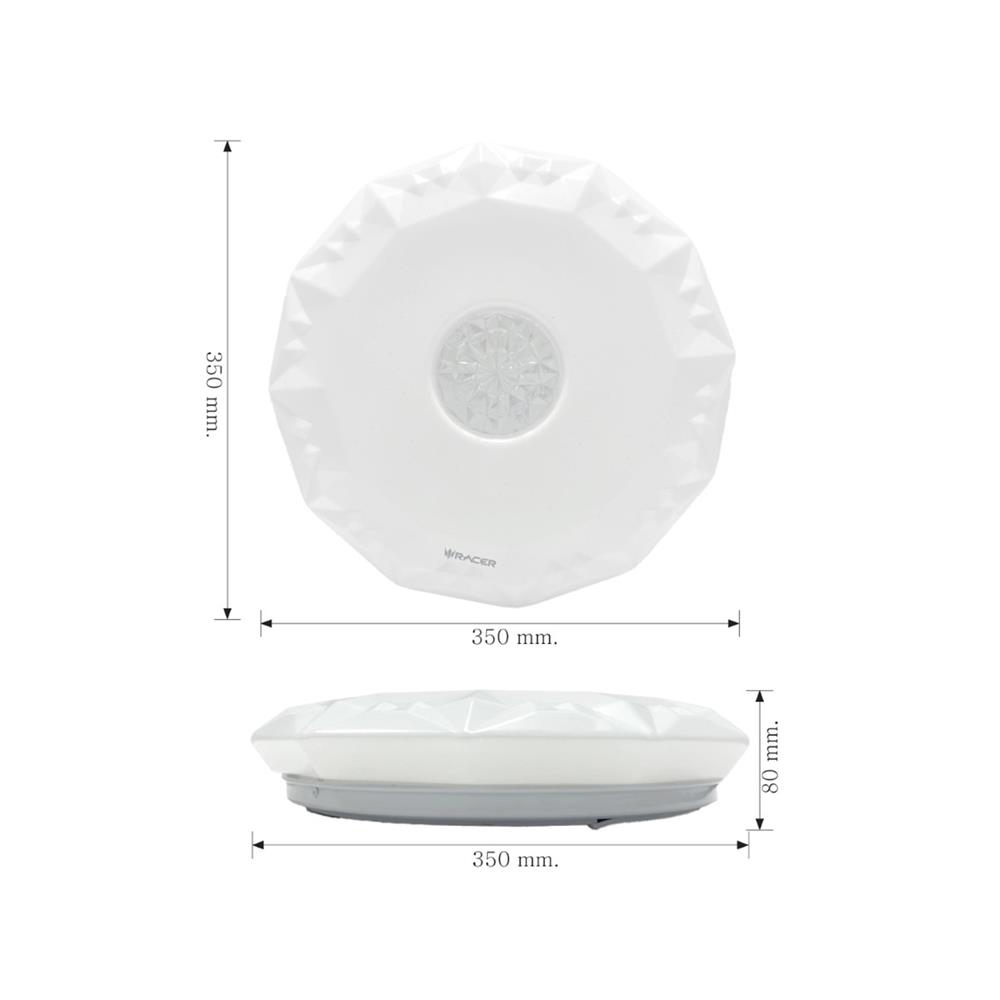 ไฟเพดาน LED RACER POP BRIGHT PBT02 14 นิ้ว 24 วัตต์ DAYLIGHT/COOL WHITE/WARM WHITE สีขาว
