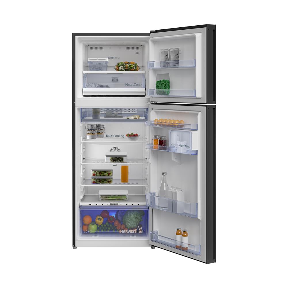 ตู้เย็น 2 ประตู BEKO RDNT401E40VZHFSGB 13.2 คิว กระจกดำ อินเวอร์เตอร์