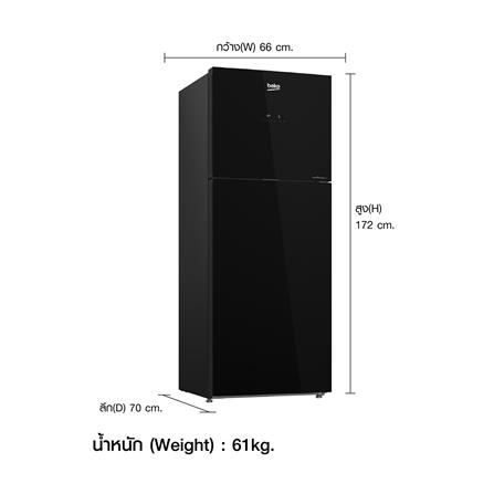 ตู้เย็น 2 ประตู BEKO RDNT401E40VZHFSGB 13.2 คิว กระจกดำ อินเวอร์เตอร์_9