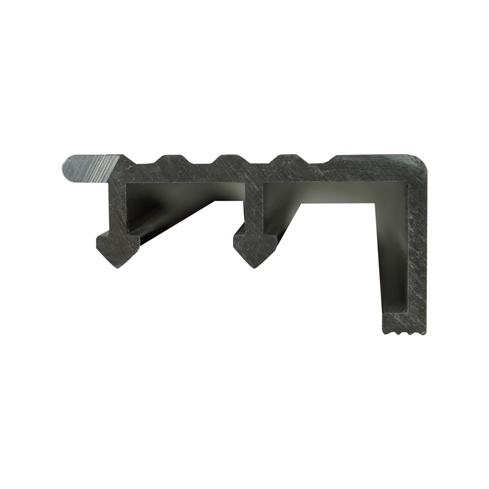 จมูกบันไดอะลูมิเนียม TARA 40 มม. 2 ม. สีดำเงา