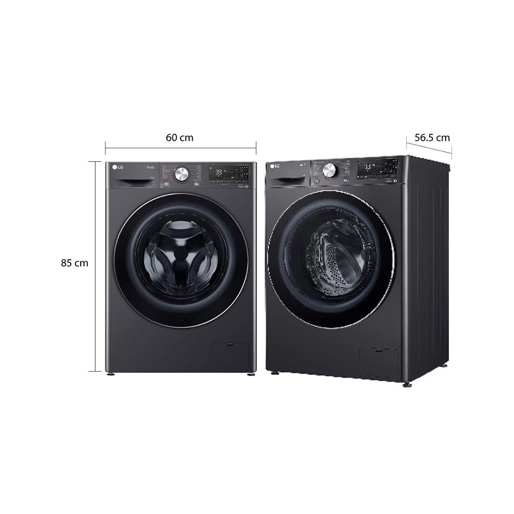 เครื่องซักผ้าฝาหน้า LG FV1411S3MA 11 กก. 1400RPM อินเวอร์เตอร์ สีดำ