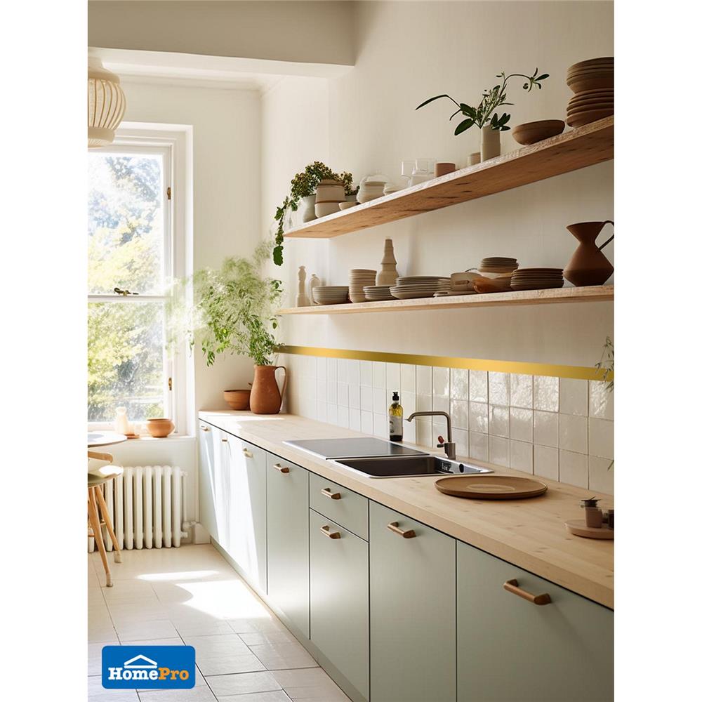 เส้นแบ่งแนวอะลูมิเนียม TARA 20 มม. 2 ม. สีทอง