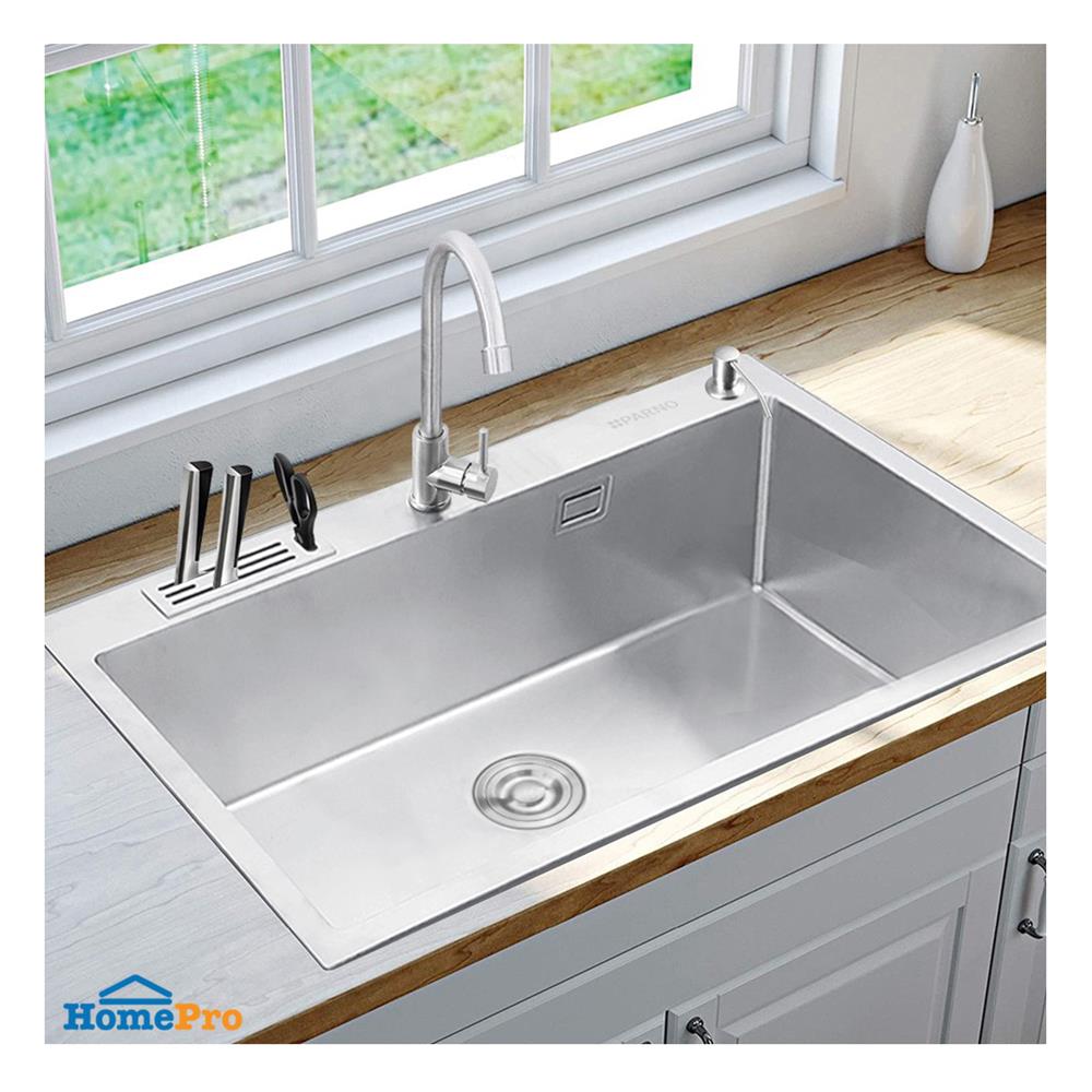 ซิงค์ฝัง 1 หลุม PARNO AP-8050 สีเงิน