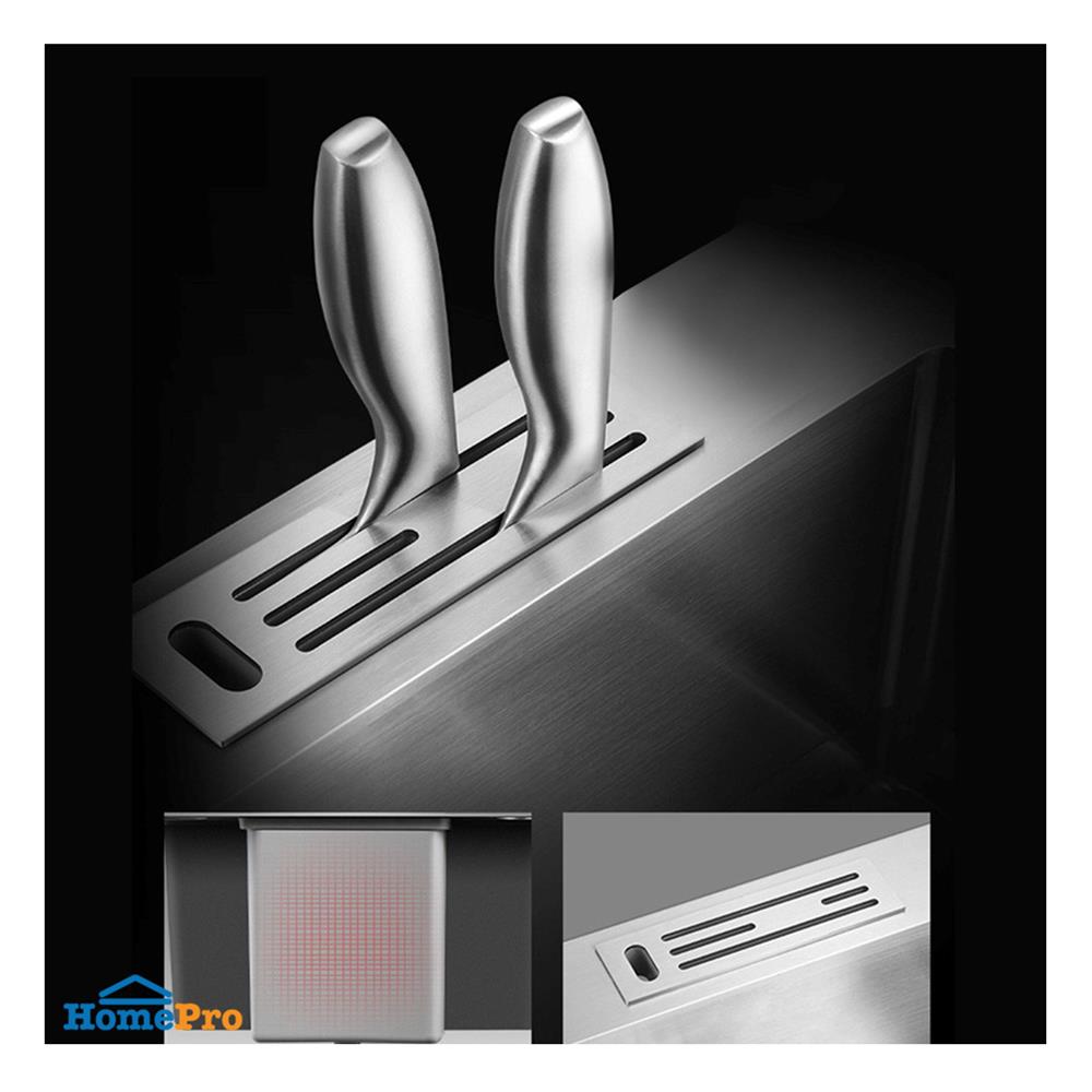 ซิงค์ฝัง 1 หลุม PARNO AP-8050 สีเงิน