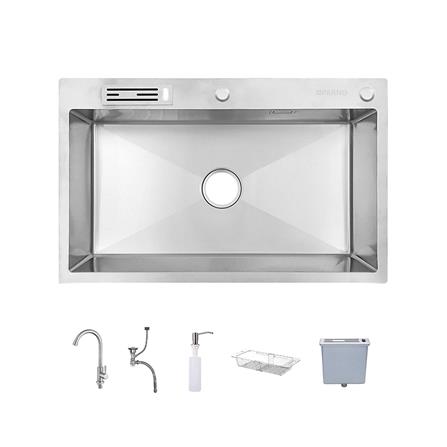 ซิงค์ฝัง 1 หลุม PARNO AP-8050 สีเงิน_0