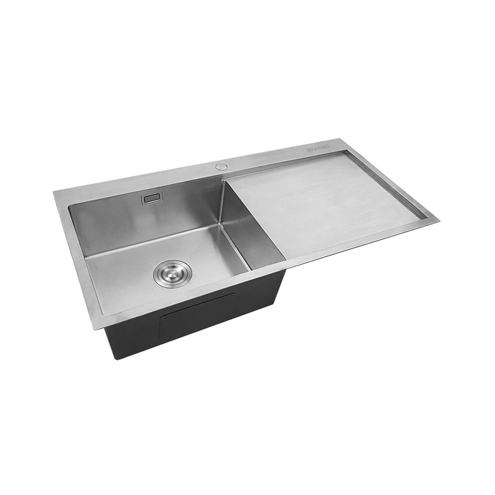 ซิงค์ฝัง 1 หลุม 1 ที่พัก PARNO AP-10050 สีเงิน