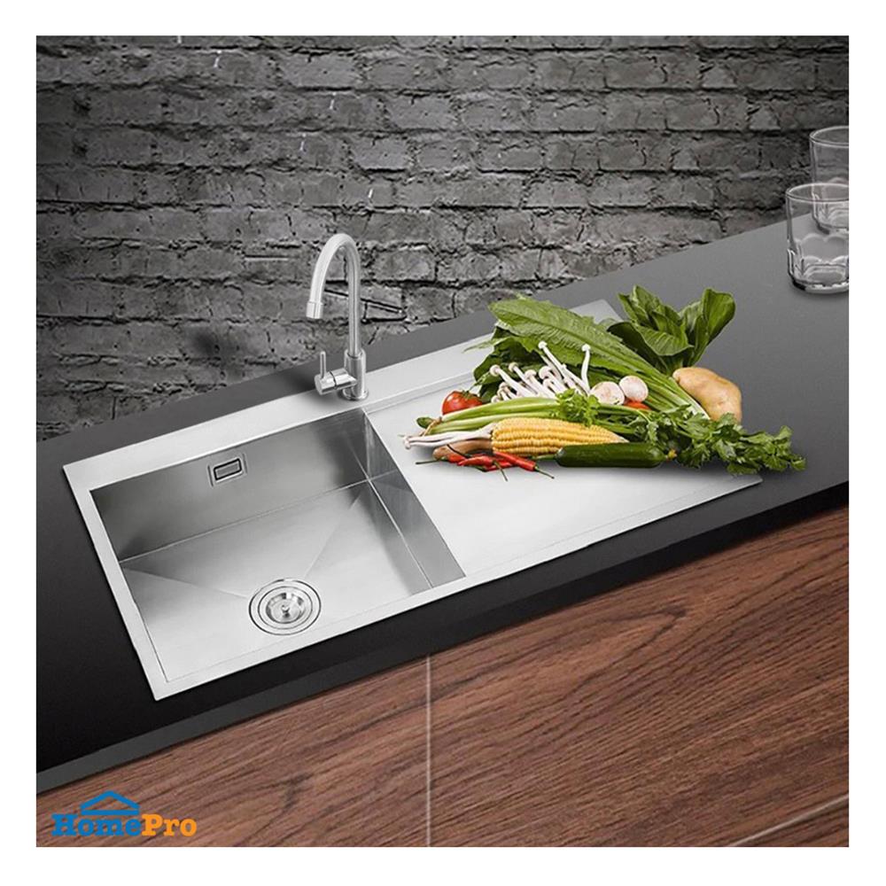 ซิงค์ฝัง 1 หลุม 1 ที่พัก PARNO AP-10050 สีเงิน