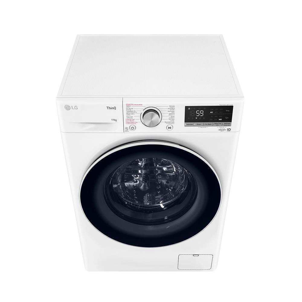เครื่องซักผ้าฝาหน้า LG FV1411S4W1 11 กก. 1400RPM อินเวอร์เตอร์ สีขาว