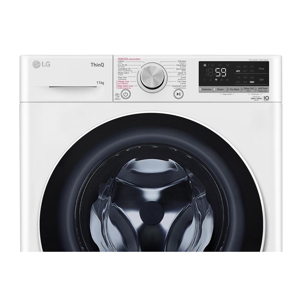 เครื่องซักผ้าฝาหน้า LG FV1411S4W1 11 กก. 1400RPM อินเวอร์เตอร์ สีขาว