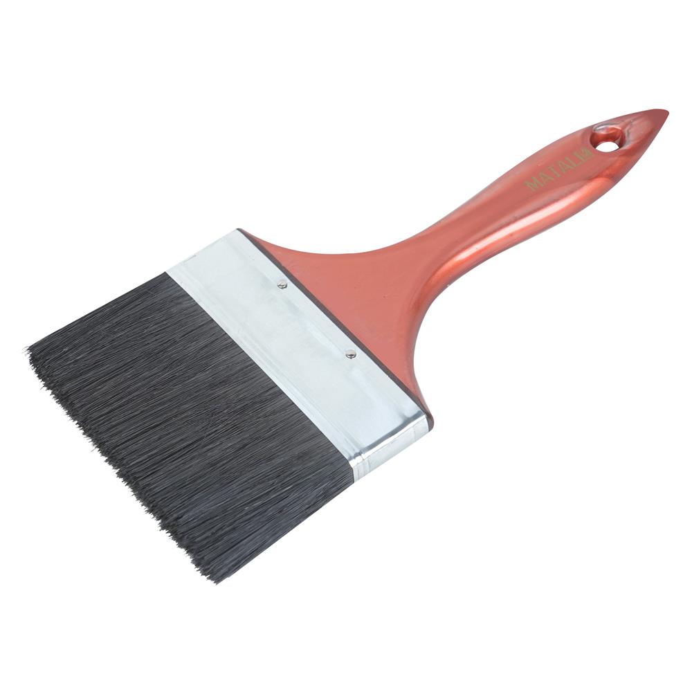 แปรงทาสีด้ามพลาสติกขนสังคราะห์ดำ MATALL 4 นิ้ว