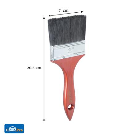 แปรงทาสีด้ามพลาสติกขนสังคราะห์ดำ MATALL 3 นิ้ว_4