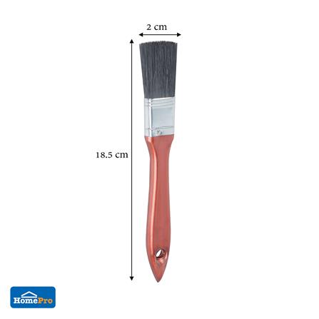 แปรงทาสีด้ามพลาสติกขนสังคราะห์ดำ MATALL 1 นิ้ว_4