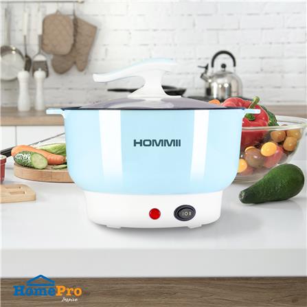 หม้ออเนกประสงค์ HOMMII HSH-09 สีฟ้า 1.8 ลิตร_3