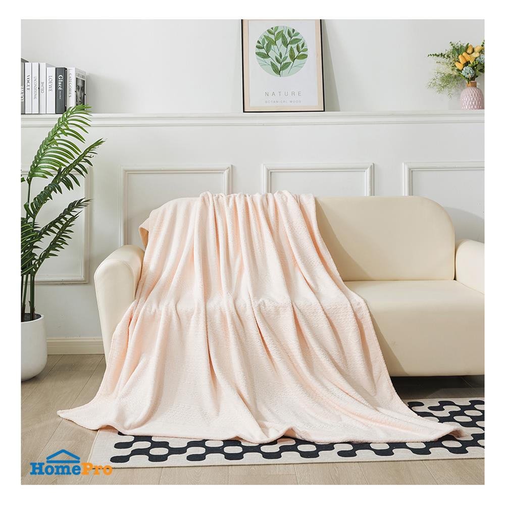 ผ้าห่ม HOME LIVING STYLE JERRY 60X80 นิ้ว สี CREAM