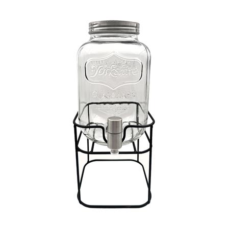 ขวดโหลแก้วมีก๊อก 4 ลิตร KECH IRON RACK