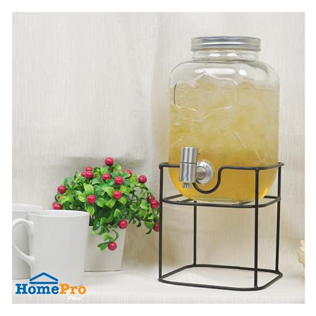 ขวดโหลแก้วมีก๊อก 4 ลิตร KECH IRON RACK_3