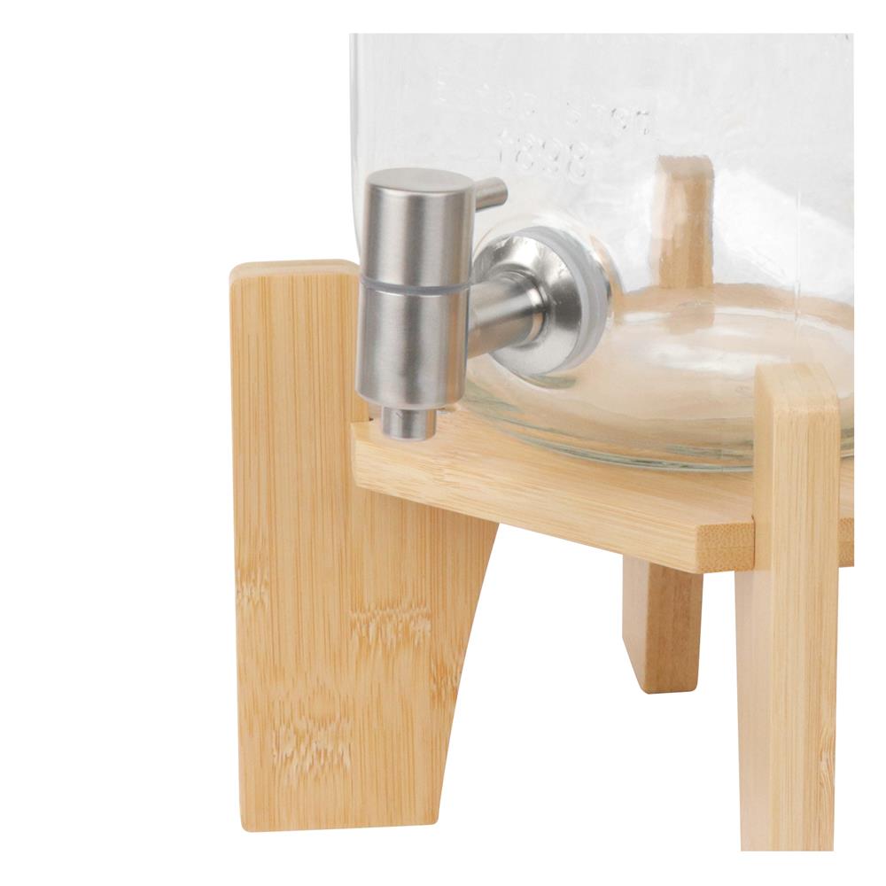 ขวดโหลแก้วมีก๊อก 4 ลิตร KECH BAMBOO RACK