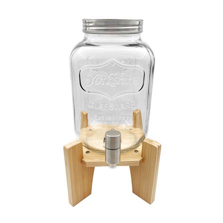 ขวดโหลแก้วมีก๊อก 4 ลิตร KECH BAMBOO RACK_0