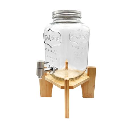 ขวดโหลแก้วมีก๊อก 4 ลิตร KECH BAMBOO RACK_1