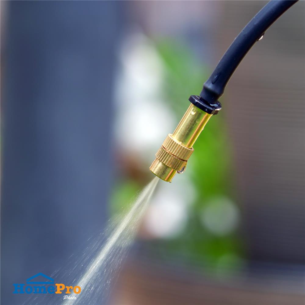 ชุดหัวพ่นหมอกทองเหลือง 5 หัว พร้อมสายไมโคร 5/7X10 ม. SPRING