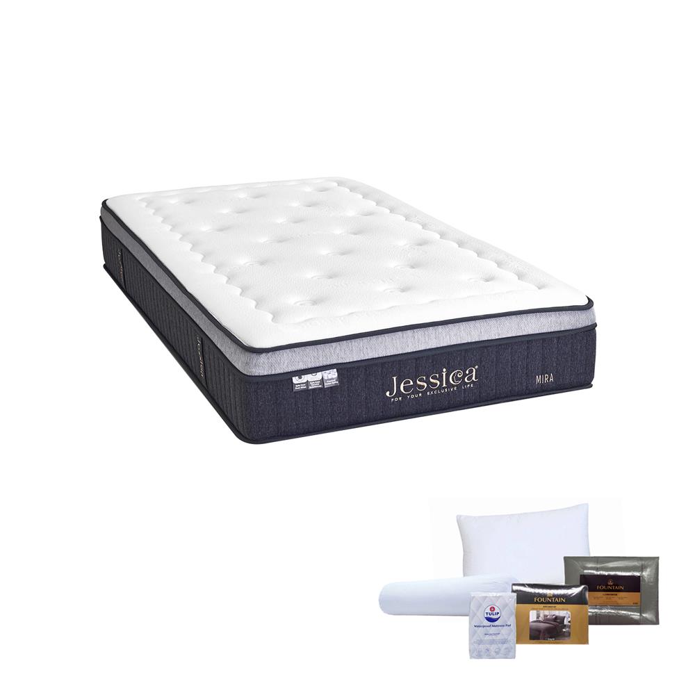 ที่นอน 3.5 ฟุต JESSICA MIRA พร้อมชุดเครื่องนอน 7 ชิ้น