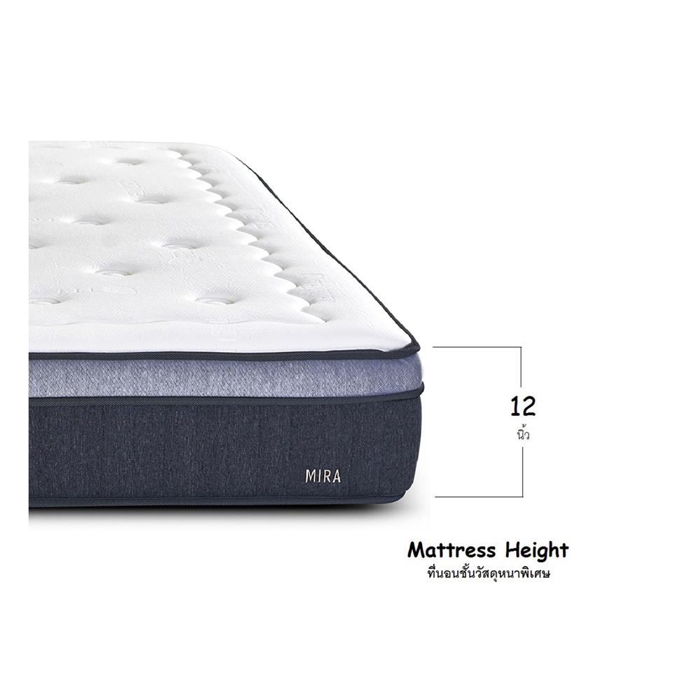 ที่นอน 3.5 ฟุต JESSICA MIRA พร้อมชุดเครื่องนอน 7 ชิ้น