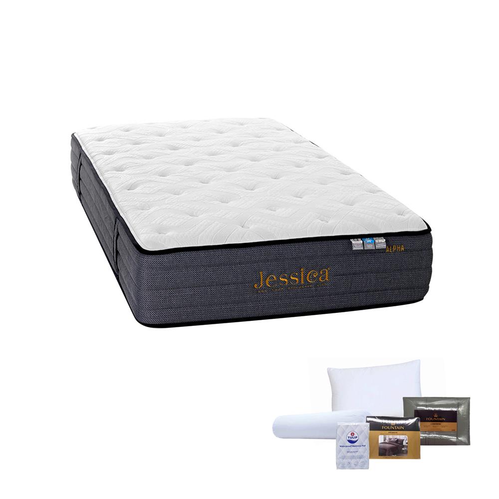 ที่นอน 3.5 ฟุต JESSICA ALPHA พร้อมชุดเครื่องนอน 7 ชิ้น