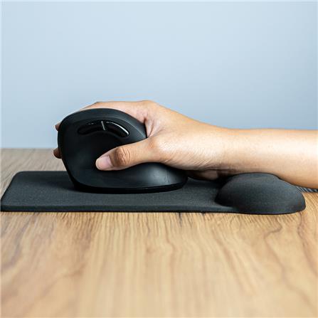 แผ่นรองเมาส์เพื่อสุขภาพพร้อมที่พักข้อมือ ERGOTREND สีดำ_2