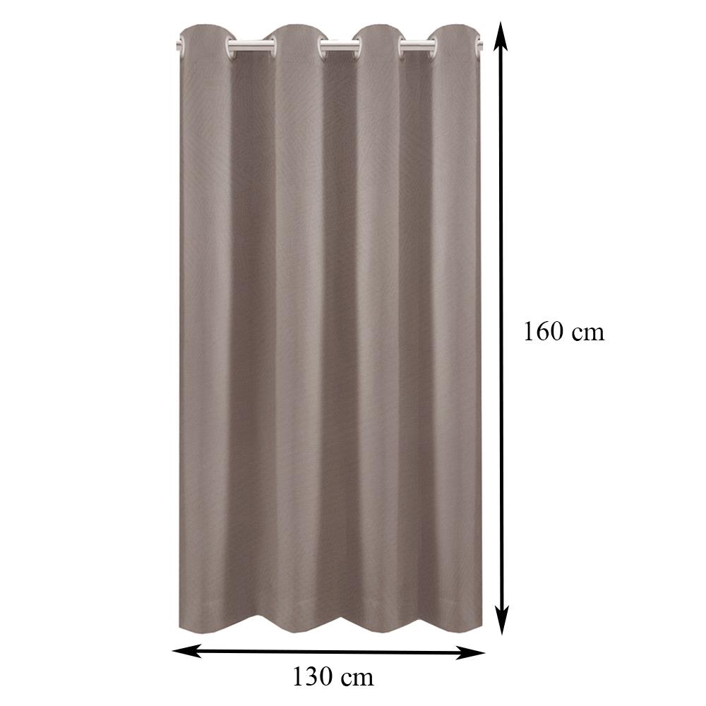 ผ้าม่าน EYELET ME LIVING CLARA UV 130X160 ซม. สีน้ำตาล