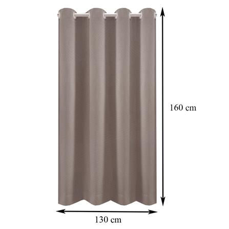 ผ้าม่าน EYELET ME LIVING CLARA UV 130X160 ซม. สีน้ำตาล_5