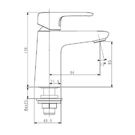 ก๊อกอ่างล้างหน้า AMERICAN STANDARD A-1M06-10_2