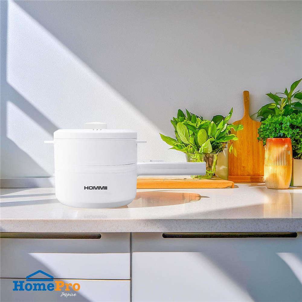 หม้ออเนกประสงค์ HOMMII HSH-18 สีขาว 2 ลิตร