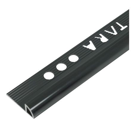 คิ้วอะลูมิเนียมแบบโค้ง TARA 9 มม. 2 ม. สีดำเงา