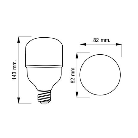 หลอด LED NAGAS ECO LITE 20 วัตต์ DAYLIGHT E27_4