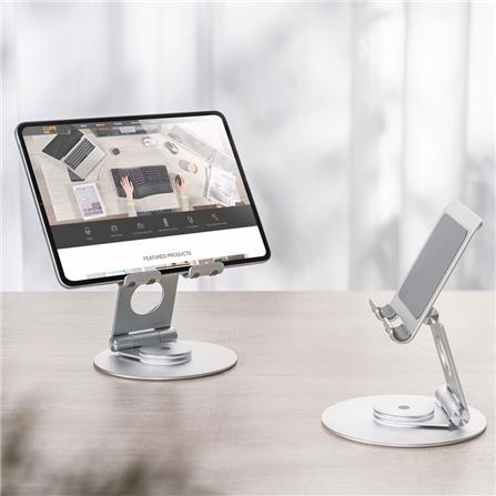 แท่นวางโทรศัพท์และแท็บเล็ต ERGOTREND สีเงิน_3